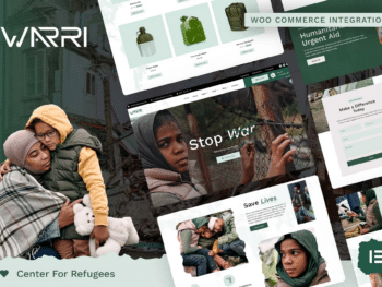 Warri - Kit de modelos Refugee Center Elementor Pro