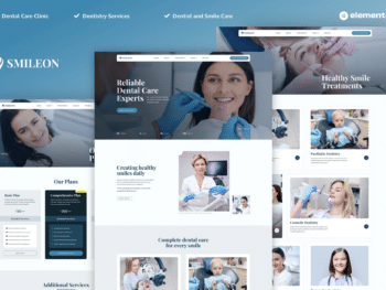 Smileon - Kit de modelos Elementor Pro para dentistas e clínicas odontológicas