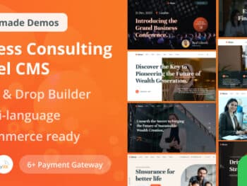 Bione - Consultoria Empresarial com CMS Laravel e Construtor de Páginas ao Vivo