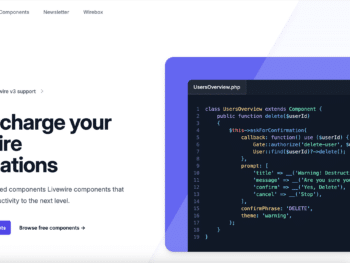 Livewire Wire Elements Pro - Componentes artesanais de alta qualidade para seu SASS