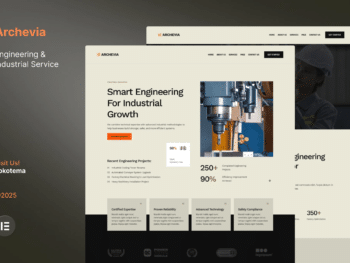 Archevia - Kit Elementor do site de engenharia e serviços industriais
