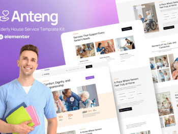 Anteng - Modelo de kit Elementor para serviços domésticos para idosos