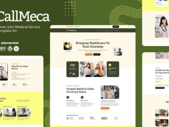 CallMeca - Kit de modelos do Home Visit Medical Service Elementor