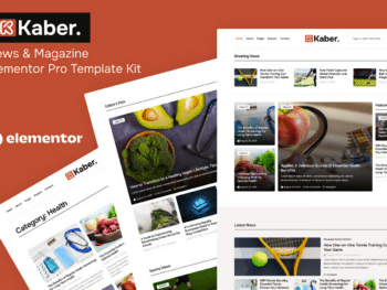 Kaber - Kit de Templates Elementor Pro para notícias e revistas