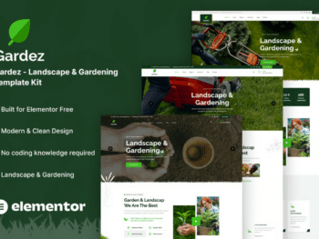 Gardez - Kit de Templates Elementor de Paisagismo e Jardinagem