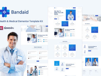 Bandaid - Kit de Templates Elementor para Saúde e Medicina
