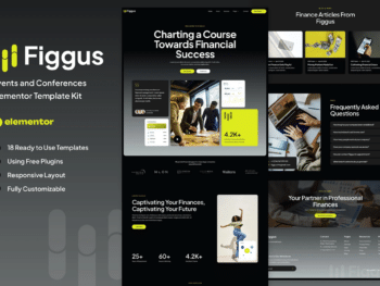 Figgus - Kit de Templates Elementor de Finanças e Investimentos