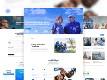 Grandcare - Kit de Templates Elementor para cuidados residenciais