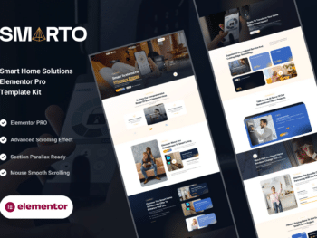 Smarto - Kit de modelos Elementor Pro de soluções domésticas inteligentes