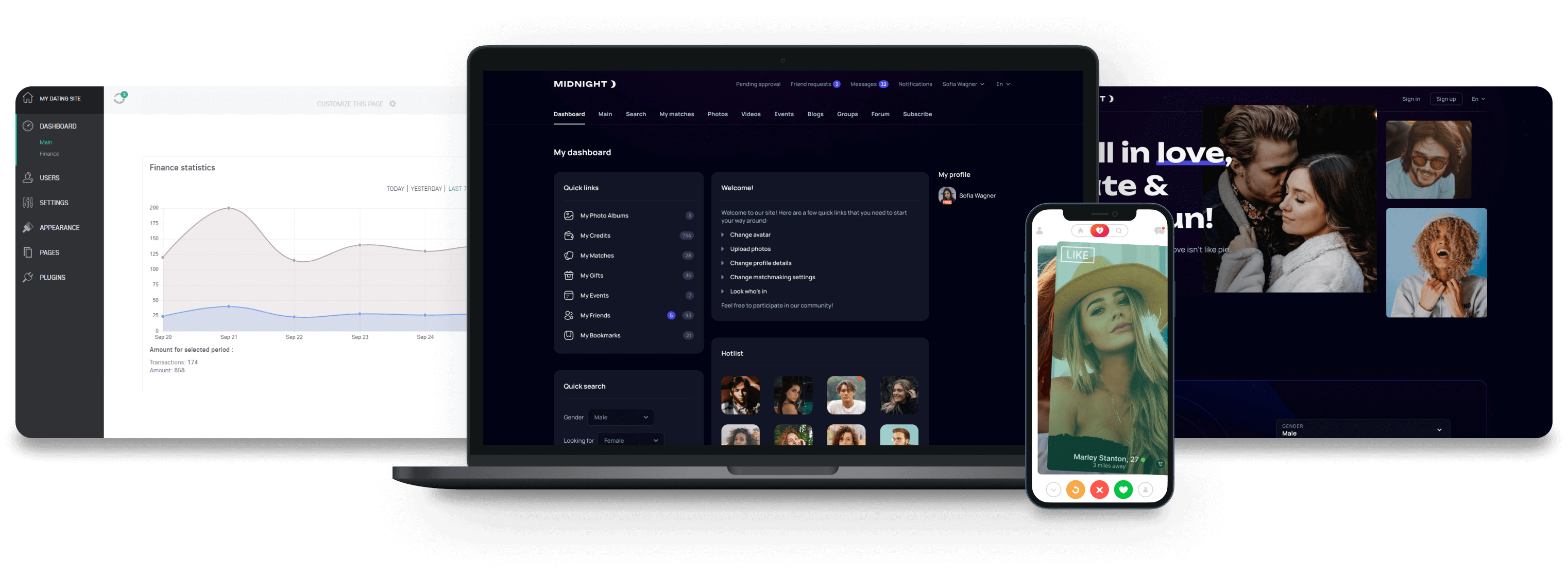 Skadate – Software de namoro e pacotes de serviços para aplicativos de namoro