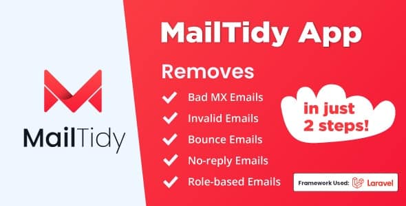 MailTidy – Aplicativo SaaS para Limpeza de Listas de E-mail