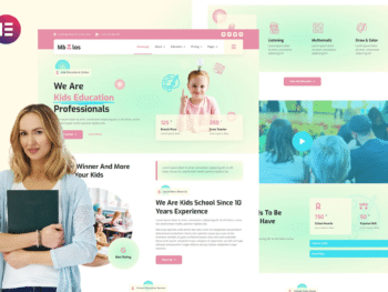 Mbos - Template Kit Elementor de perfil e promoção para escolas infantis