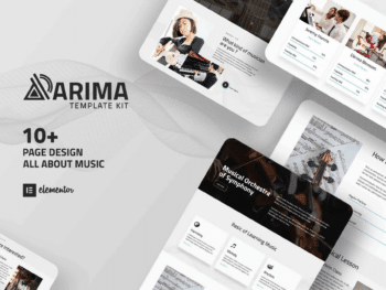 Arima - Kit de Templates Musical Symphony Elementor