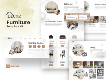 Decor - Kit de Templates Elementor de Móveis e Design de Interiores