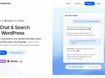 Bate-papo e busca com IA para WooCommerce PRO