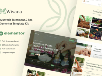 Wivana - Kit de Templates Elementor para Tratamento Ayurveda e Spa