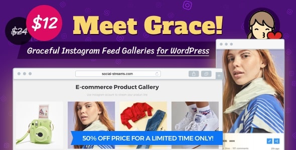 Grace — Feed de fotos do WordPress com publicações do Instagram