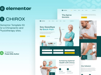 Chirox — Kit Template Kit Elementor de Quiropraxia e Fisioterapia