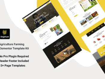 Orgarium - Template Kit de agricultura orgânica para agricultura