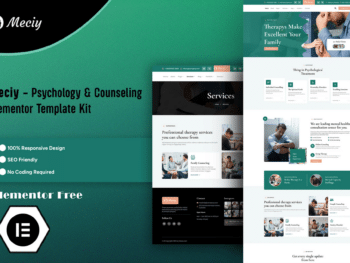 Meciy - Kit de Templates Elementor de Psicologia e Aconselhamento