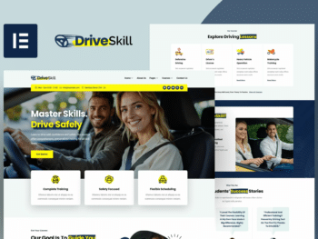 DriveSkill - Kit de Templates Elementor para escolas de condução