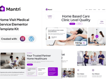Mantri - Kit de Templates Elementor de Serviços Médicos para Visitas Domiciliares