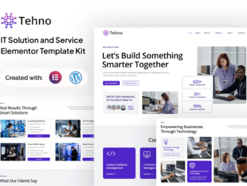 Tehno - Kit de modelo Elementor de soluções e serviços de TI