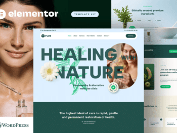 Flos - Kit Template Elementor de Medicina Alternativa e Saúde Holística