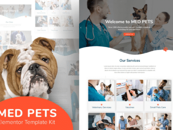 Med Pets - Veterinarian Elementor Template Kit