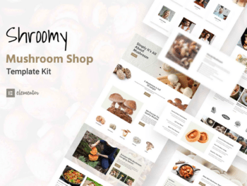 Shroomy - Kit de modelos Mushroom Shop Elementor