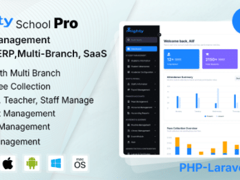 Mighty School Pro - Sistema de Gestão Escolar (ERP, Multi-Filial, SaaS)