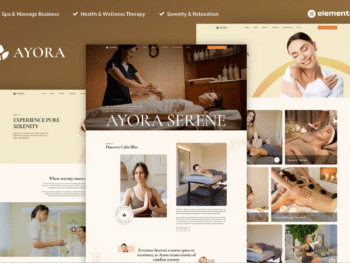 Ayora - Kit de Templates Elementor Pro para Spa e Bem-Estar