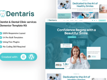 Dentaris - Kit de Modelos Elementor de Serviços de Clínica Dentária e Odontológica
