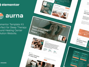 Aurna - Kits de Templates Elementor para Terapia do Sono e Cura Sonora