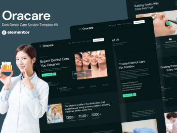 Oracare — Kits de Templates Elementor para sites de serviços odontológicos