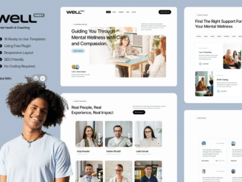 Well — Kit de Templates Elementor de Saúde Mental e Coaching