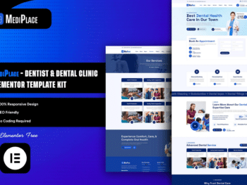 MediPlace - Kit de modelos Elementor para dentistas e clínicas odontológicas