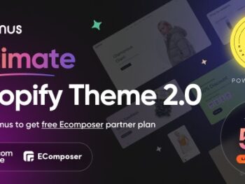 Ecomus - O melhor sistema operacional Shopify 3.0 (Bloco de tema)