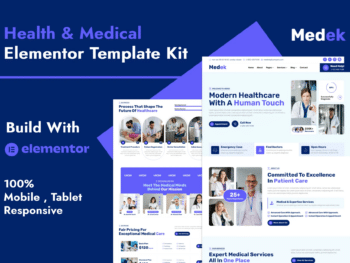 Medek - Kit de Templates Elementor para Saúde e Medicina
