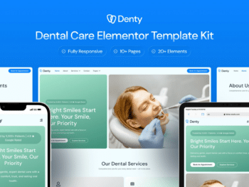 Denty - Kit de modelos Dental Care Elementor