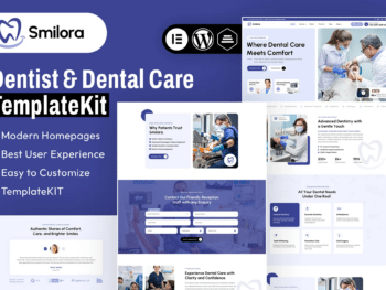 Smilora - Kit de modelos Elementor para dentistas e cuidados dentários