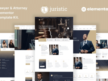 Juristic — Kit de Modelos Elementor para Advogados, Advogados e Escritórios de Advocacia