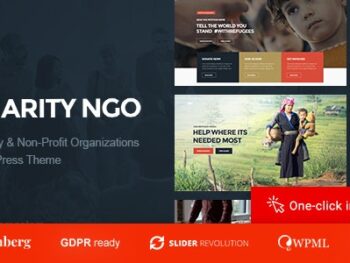 Tema WordPress para ONGs de Caridade - Doações e Organizações Sem Fins Lucrativos