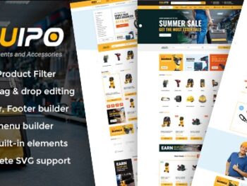 Equipo - Tema WordPress WooCommerce para Peças e Ferramentas