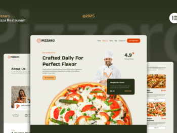 Pizzaro - Kit de Templates Elementor para Pizzarias e Serviços de Entrega
