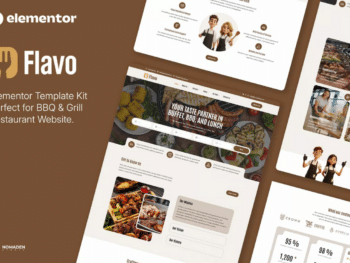 Flavo - Kit de Templates Elementor para churrasco e churrasqueira