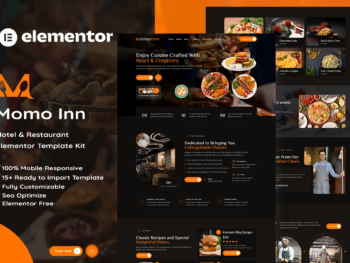 MomoInn - Kit de Templates Elementor para hotéis e restaurantes
