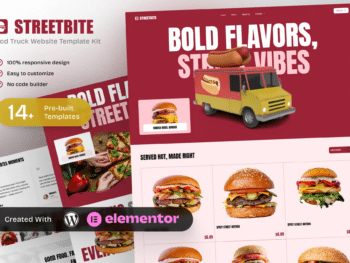 StreetBite - Kit de Templates para Food Truck e Street Food Elementor