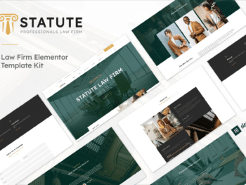 Statute - Kit de modelos Elementor para escritório de advocacia e advogado
