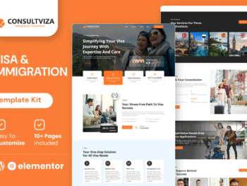 Consultviza — Kit de Templates Elementor de Consultoria em Imigração e Vistos